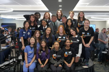 OC Pathways student ambassadors at the OC Pathways showcase on Dec. 7.