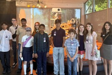 Twelve Orange County students take a private tour of NASA Jet Propulsion Laboratory last month as part of their raffle reward for participating in the STEAM Race to Space Reading Challenge.